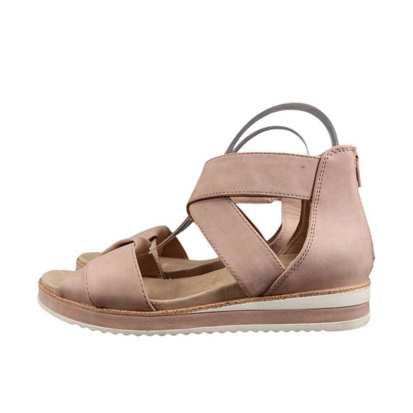 LifeStride Shoes Womens 7 Sandals Fashion Comfort Dressy Ankle Strap Zip Pink - Picture 5 of 15